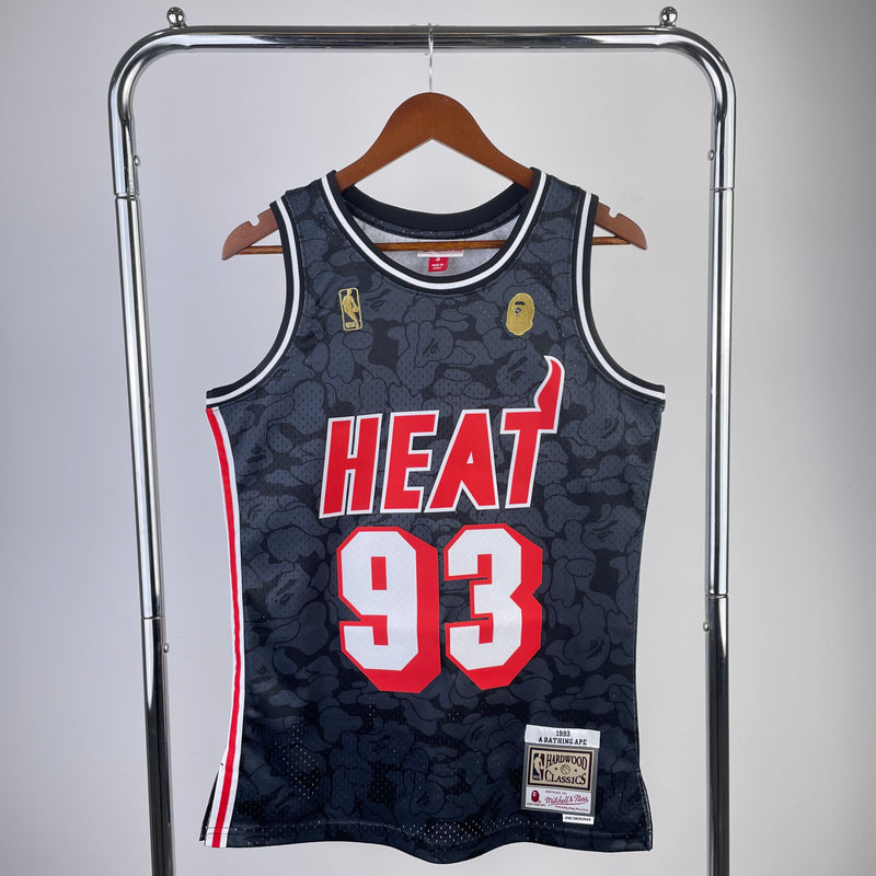 Regata Miami Heat Mitchell & Ness BAPE Black Edition 1993 - Box 114