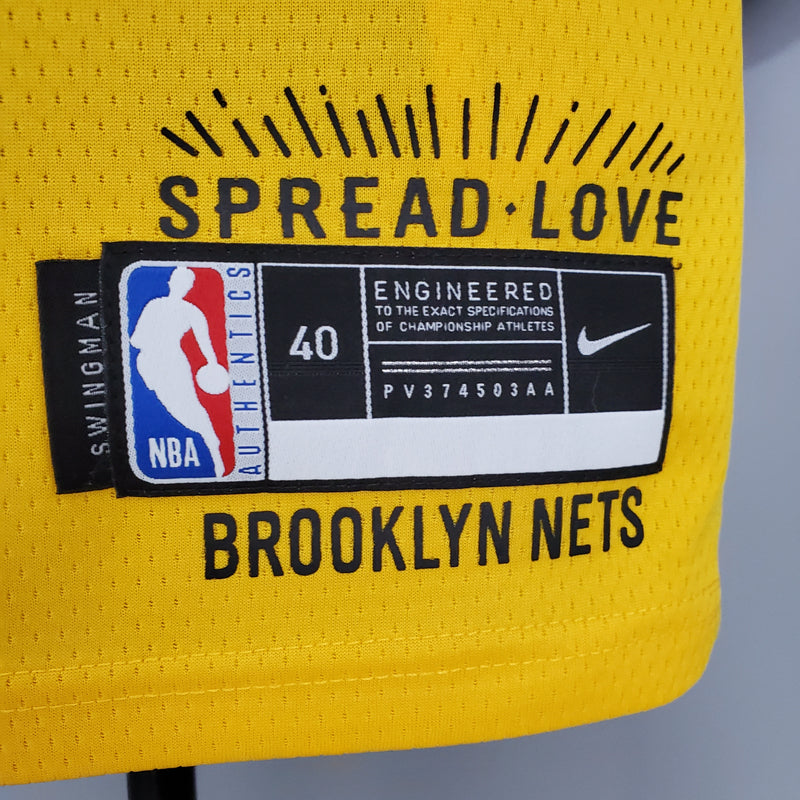 Regata Brooklyn Nets Commemorative Edition Yellow 20/21 - Box 114