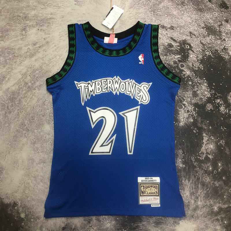 Regata Minnesota Timberwolves Mitchell & Ness Away 03/04 - Box 114