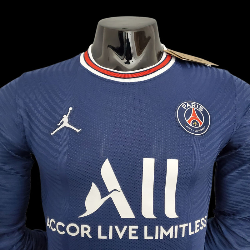 Camisa PSG Home Jogador Manga Longa 21/22 - Box 114